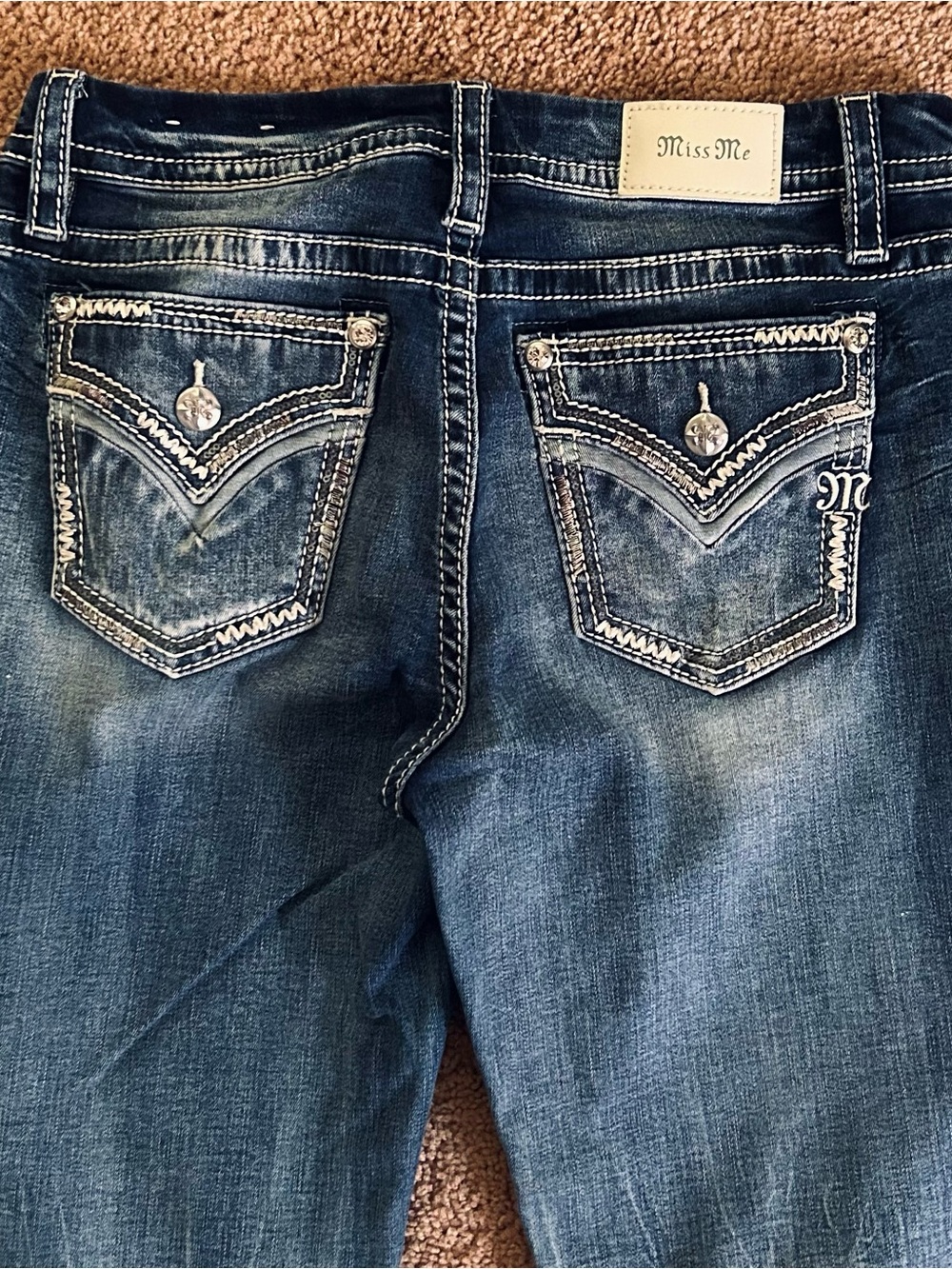 Miss Me Embroidered Bootcut Jeans | Size: 30 - Picture 3 of 5